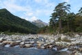 Mountain and river