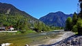 Mountain river in the Alps