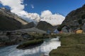 Mountain river in the Andes Royalty Free Stock Photo