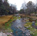 Mountain river in autumnal afternoon