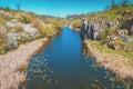 Mountain river in early spring Royalty Free Stock Photo
