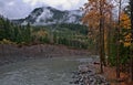 Mountain River in Fall - Pilchuck, WA Royalty Free Stock Photo