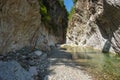 Mountain river gorge near Panta Vrexei in Evritania, Greece