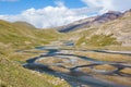 Mountain river Jil-Suu in Kirgizstan