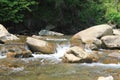 Mountain River Landscape of Nature, View of a Stream. Royalty Free Stock Photo