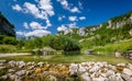 Mountain river landscape of Nevidio canyon