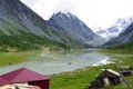 The mountain river in the mountains. Current through the gorge t Royalty Free Stock Photo