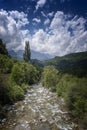 Mountain river in the pyrenees spain Royalty Free Stock Photo