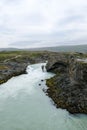 Mountain river among rocks and stones in nature. Nature conservation concept Royalty Free Stock Photo