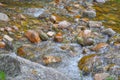 Mountain river rocks in Villa General Belgrano, Cordoba Province Royalty Free Stock Photo