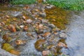 Mountain river rocks in Villa General Belgrano, Cordoba Province, Royalty Free Stock Photo