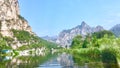 Mountain and river in Shidu, Beijing Royalty Free Stock Photo