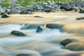 Mountain river shot with long exposure Royalty Free Stock Photo