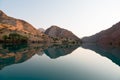 The mountain river is shrouded in mountains Royalty Free Stock Photo