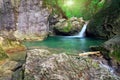 Mountain river. Spring rill flow. Royalty Free Stock Photo