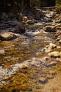 Mountain river in the spring. Tatra mountains. Poland, Europe. Local travel concept Royalty Free Stock Photo