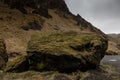 Mountain river on a stony rocky desert landscape of Iceland Royalty Free Stock Photo