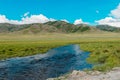 Mountain river stream landscape. River stream mountain landscape Royalty Free Stock Photo