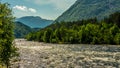 Mountain river in summer time near Eidfjord, Norway