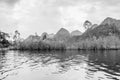 Mountain with river at Suoi Yen, Chua huong