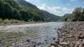 Mountain and river view East Rodopi Arda river