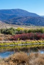 Mountain and river view from the Osoyoos Oxbows