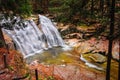 Mountain river waterfall in autumn Royalty Free Stock Photo