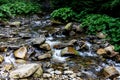 Mountain rivers in the Carpathian mountains