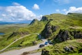 Mountain road aerial view from popular viewpoint Royalty Free Stock Photo