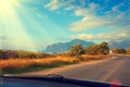 Mountain road Royalty Free Stock Photo