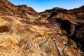 Mountain road, Gran Canaria, Canary Islands, Spain Royalty Free Stock Photo