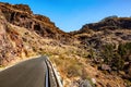 Mountain road, Gran Canaria, Canary Islands, Spain Royalty Free Stock Photo