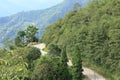 Mountain road in sikkim, india Royalty Free Stock Photo