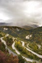 Mountain road with hairpin