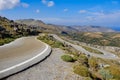 Mountain road with hairpin bends
