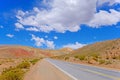 Mountain road in the high andes, trough the Cuesta De Lipan canyon from Susques to Purmamarca, Jujuy, Argentina