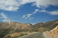 Mountain road on the highest peak of Lebanon