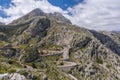 Sa Calobra Mountain Road with hairpin turns - Mallorca