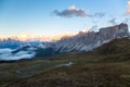 Mountain road in Italy Alps, Passo Giau Royalty Free Stock Photo