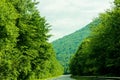 Mountain road landscape in summer Royalty Free Stock Photo