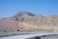 Mountain road in oman Royalty Free Stock Photo
