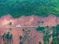 Mountain road in Myanmar Royalty Free Stock Photo