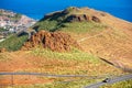 Mountain road near San Sebastian city on La Gomera island