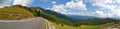 Mountain road panorama Royalty Free Stock Photo