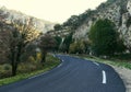 Mountain road in Provence. France Royalty Free Stock Photo