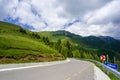 Mountain road in Romania
