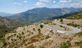 Mountain road, Sicily, Italy Royalty Free Stock Photo