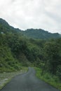 Mountain road in sikkim, india Royalty Free Stock Photo
