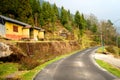 THE MOUNTAIN ROAD IN SIKKIM SILK ROUTE Royalty Free Stock Photo