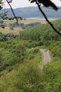 Mountain road in the south Wales valleys Royalty Free Stock Photo